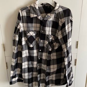 Black and white flannel